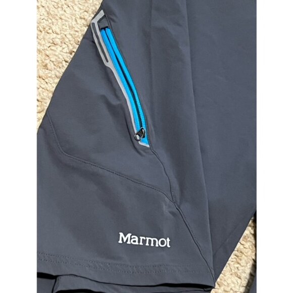 Marmot Men's Dark Gray Cargo HIking Shorts 12" Inseam Size 40 Waist Worn Flaw - Picture 2 of 6